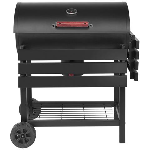 Barbecue A Carbone Con Ruote Coperchio Ed Appoggi Laterali Bristol - Foto 4