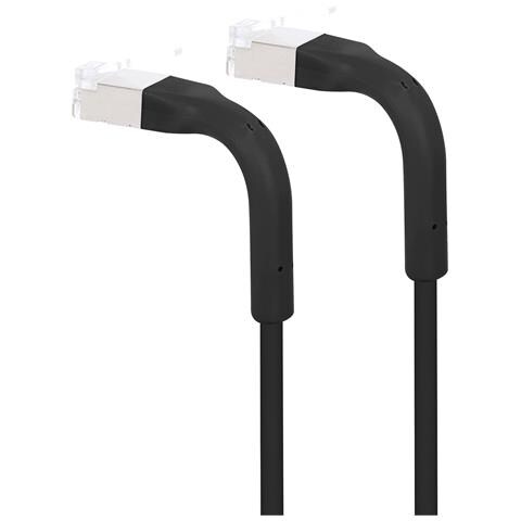 Cavo Di Rete Patch In Rame Cat. 6a F /ftp Pieghevole Flexiboot Slim Nero 1 M - Foto 3