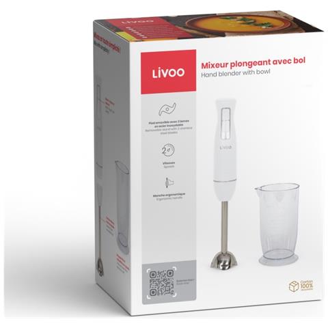 Frullatore ad Immersione DOP245W Potenza 400 Watt Colore Bianco - Foto 5