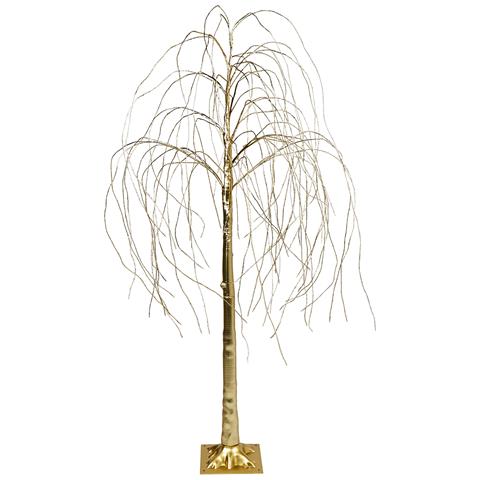 Albero Di Natale Da Esterno Oro Con Led 180 Cm Balioni - Foto 2