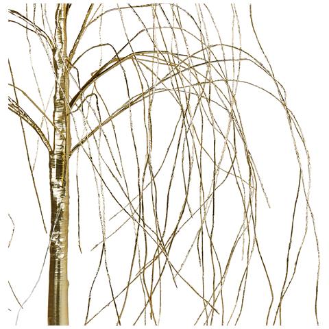 Albero Di Natale Da Esterno Oro Con Led 180 Cm Balioni - Foto 4