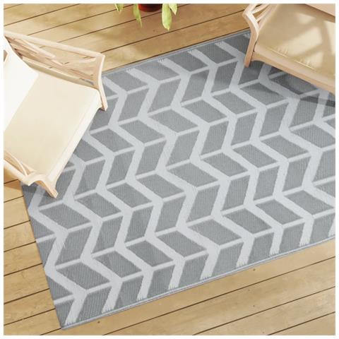 Tappeto Da Esterni Grigio 140x200 Cm In Pp - Foto 1