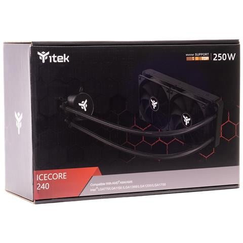Dissipatore CPU Liquido Icecore 240 per Socket Intel LGA 1200 (Presa H5) / LGA 1366 (Presa B) / LGA 775 (Presa T) / LGA 1700 e SocketAMD AM4 / Presa AM5 - Foto 6