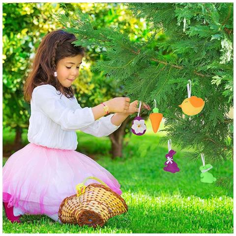 Wozloify Ornamenti Da Appendere A Forma Di Lepre, Ornamenti Da Appendere, 5 Pezzi - Foto 7