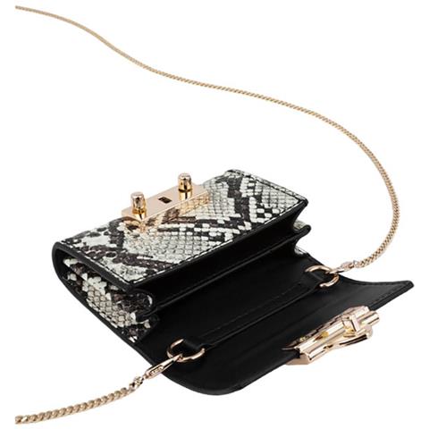 Portafoglio Modello Liv Padlock Con Motivo A Serpente E Catena Rimovibile Da 105 Cm, Multicolore - Foto 2