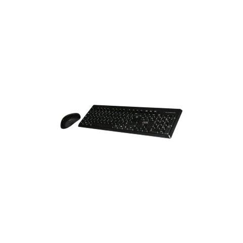 Kit Tastiera + Mouse Wireless 2.4ghz Tastiera Layout Italiano Mouse Ottico 3 Tasti 1.000 Dpi Batterie Incluse Nella Confezione Nero - Foto 1