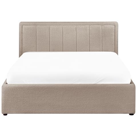 Letto Contenitore Bouclé Montlaur 140 X 200 Cm Tortora - Foto 7