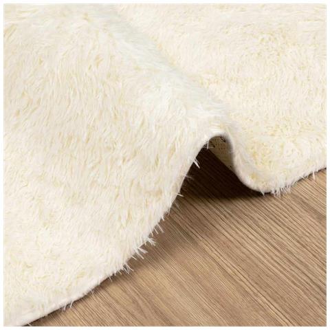 Tappeto Shaggy a Pelo Lungo NAVARRA Crema 130x200 cm poliestere - Foto 2