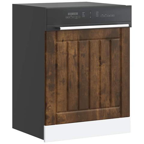 Pannello Lavastoviglie Lucca Rovere Fumo In Legno Multistrato - Foto 1