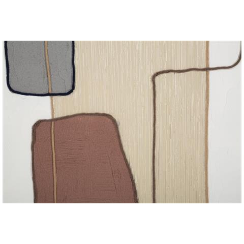 Stampa Su Tela Geometrico 24 - Multicolore - Legno - 80x2,8x100 Cm - Foto 2