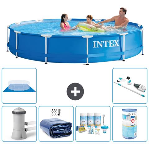 Piscina Fuori Terra - In Giro - 366x76 Cm - Blu - Include Accessori Coordinati A1775 - Foto 1