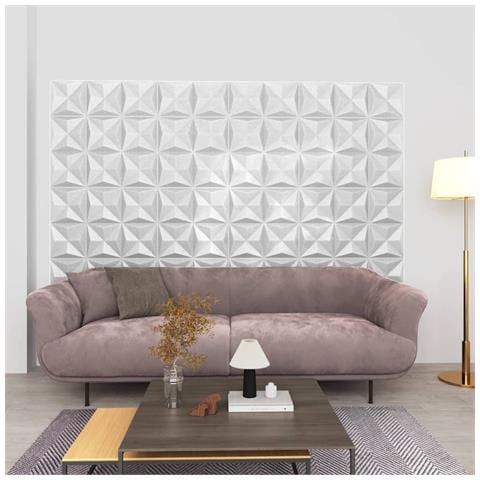 Lusso Casadino - Pannelli Murali 3d 24 Pz 50x50 Cm Bianchi Origami 6 M² - Foto 6