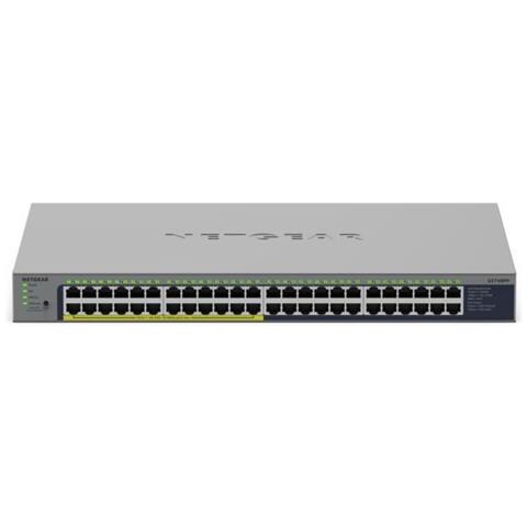 GS748PP Non gestito Gigabit Ethernet (10/100/1000) Supporto Power over Ethernet (PoE) Grigio - Foto 1