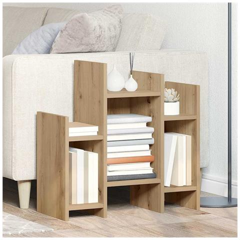 Mobile laterale rovere artigianale 60 x 26 x 60 cm - Foto 2