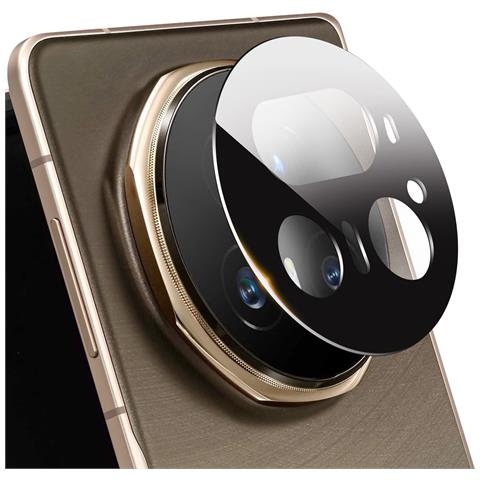 Protezione Obiettivo Fotocamera Per Honor Magic V5 In Vetro Temperato, Nero - Foto 1