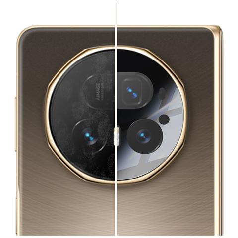 Protezione Obiettivo Fotocamera Per Honor Magic V5 In Vetro Temperato, Nero - Foto 5