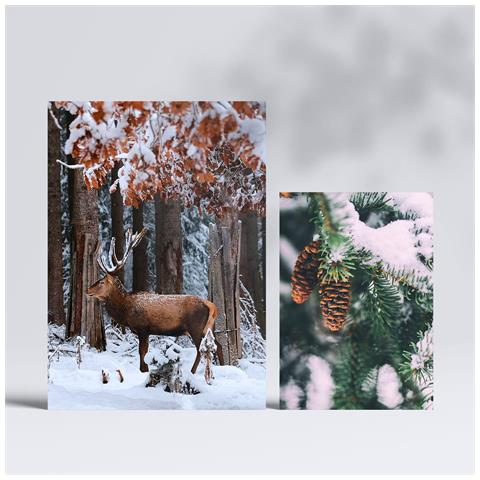 Set Di 6 Stampe Stampe Artistiche Da Parete Con Motivi Estetici Di Laghi Ghiacciati Per La Camera Da Letto O Il Soggiorno A3 & A4 Senza Cornice - Foto 2