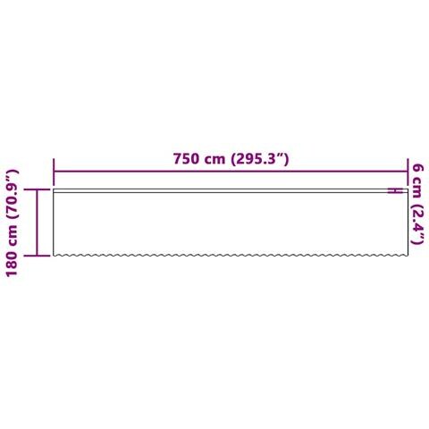Tende con tende Bianco 500x100cm Poliestere - Foto 8