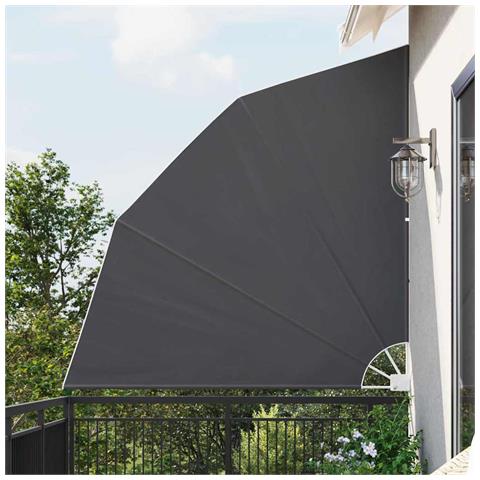 Schermo di Privacy per Balcone Nero 210 x 210 cm Tessuto - Foto 2