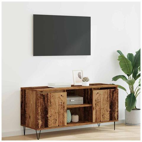 Mobile TV Legno vecchio 104 x 35 x 50 cm Legno multistrato - Foto 2