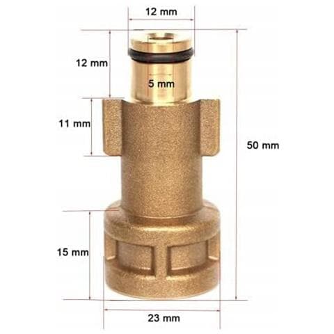 Adattatore Per Idropulitrice Compatibile Con Bosch Vecchio Tipo - Sgancio Rapido 1/4"" | Pressione Max 160 Bar | Costruzione Solida E Duratura - Foto 2