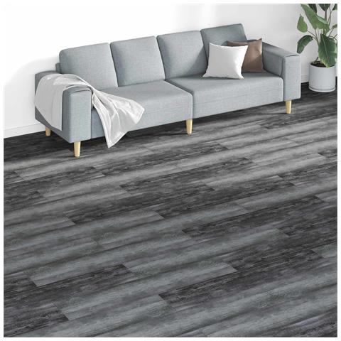 Tavole per Pavimenti 18 pcs Grigio 5,26 m² PVC - Foto 2