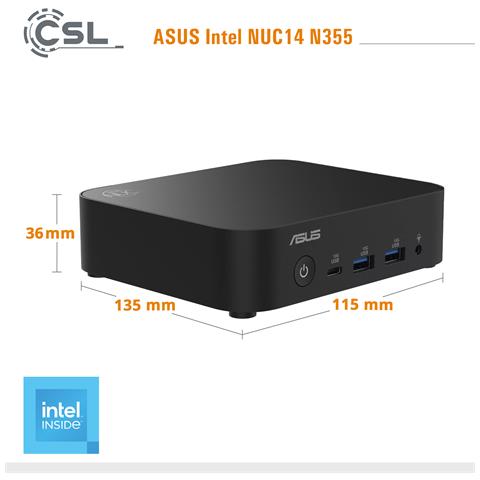 Mini Pc - Intel Nuc14 N355 / 24 Gb Ram / 500 Gb M. 2 Ssd / Win 11 Home - Foto 2