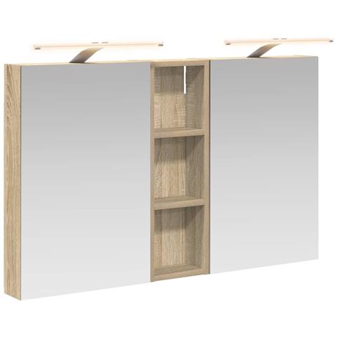 Set di Armadi da Bagno con porta 3 pcs 100 x 10,5 x 60,5 cm - Foto 1