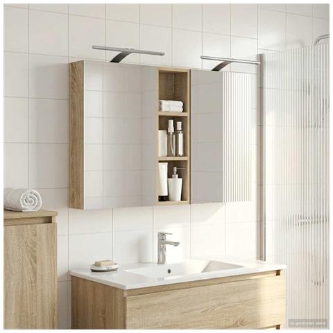 Set di Armadi da Bagno con porta 3 pcs 100 x 10,5 x 60,5 cm - Foto 2