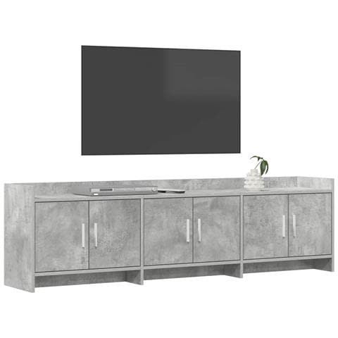 Mobile TV 168 x 33 x 47 cm Grigio Cemento Legno ingegnerizzato - Foto 2