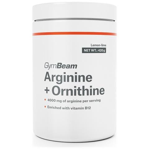 Aminoacidi in polvere Arginine + Ornitina con vitamina B12 420 g Lemon - Lime - Foto 1