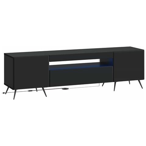 Mobile TV LED Nero Legno ingegnerizzato - Foto 1