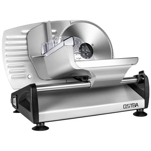 Affettatrice elettrica SL-518, 150 W, lama 19 cm, taglio 0-15 mm, argento - Foto 1