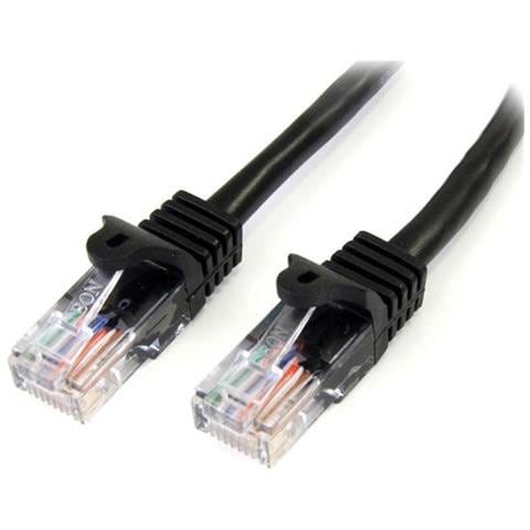Cavo di rete CAT 5e - Cavo Patch Ethernet RJ45 UTP Nero da 1m antigroviglio - Cavo RJ45 M / M Cat 5e - Foto 1