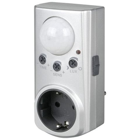 Plug Adapter with Motion Detector silver - Foto 1