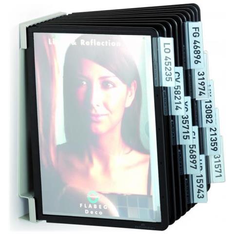 Vario A5 Wall 10 Leggio Da Parete 10 Pannelli Ppl A5 Nero - Foto 1