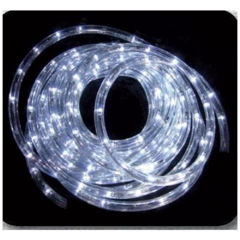 Tubo Luci Led 10m 240 Luci Colore Bianco Decorazione Natale Per Esterno Ed Interno - Foto 1