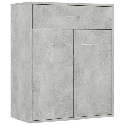 Credenza Grigio Cemento 60x30x75 cm in Legno Multistrato - Foto 1