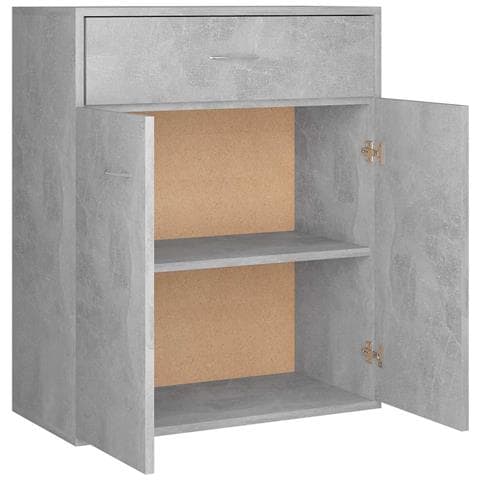 Credenza Grigio Cemento 60x30x75 cm in Legno Multistrato - Foto 9