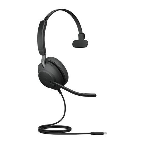 Auricolare Cablato a Padiglione Ufficio USB tipo-C Nero - Foto 2