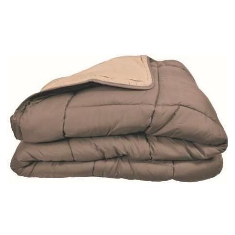 Couette Microfibre 400g / m Calgary Taupe & Lin 140x200cm - Foto 1