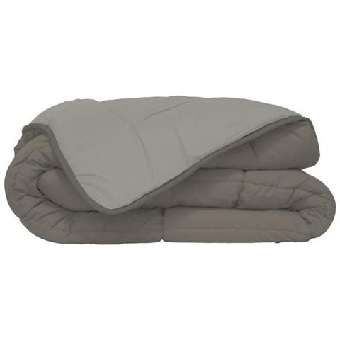 Couette Microfibre 400g / m Calgary Taupe & Lin 140x200cm - Foto 5