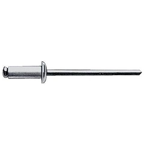 Mm, Rivetti Ciechi In Alluminio Con Testa Piatta, 6 X 20, 250 Pz - Foto 1
