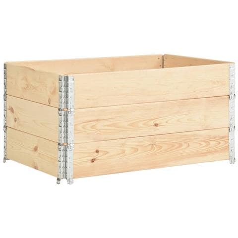 Collari per Pallet 3 pz 80x120 cm in Legno Massello di Pino - Foto 1