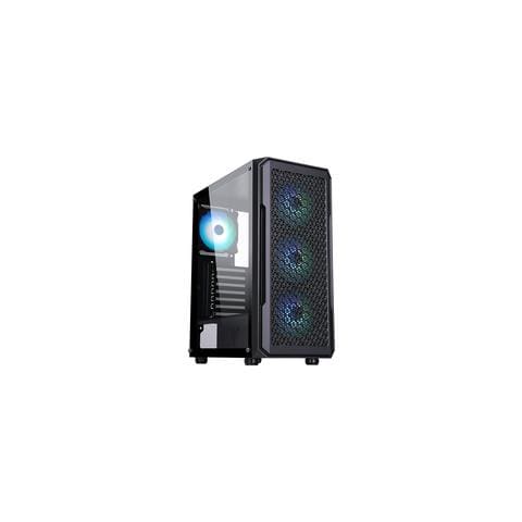 Itek Case Six Triangle - Gaming  Middle Tower, 4x12cm Argb Fan,  Usb3, Side Panel Temp Glass - Foto 1