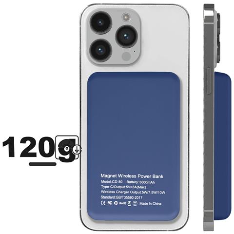 Batteria Esterna Magsafe 10w, 5000mah, Blu Royal - Foto 2