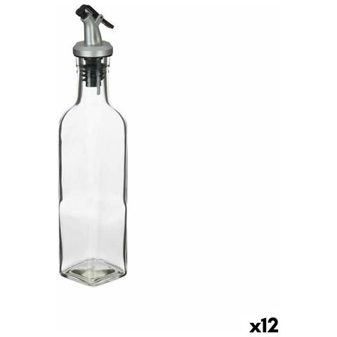 Oliera Trasparente Vetro Acciaio 250 Ml (12 Unità) - Foto 1