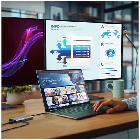 JCD397-N Mini dock multi-monitor 4K60 Elite USB-C® - Foto 2