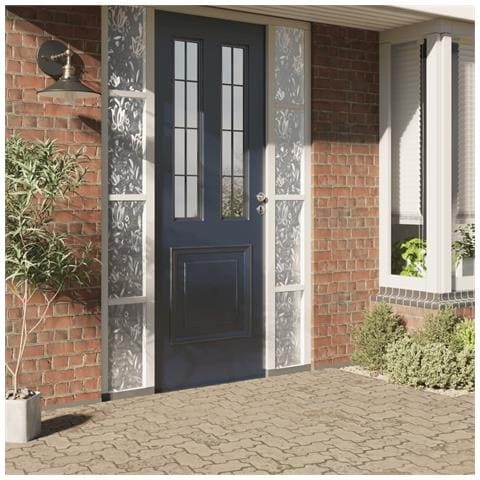 Pellicole Per Finestre Smerigliate 4pz Motivo Fiori In Pvc - Foto 1