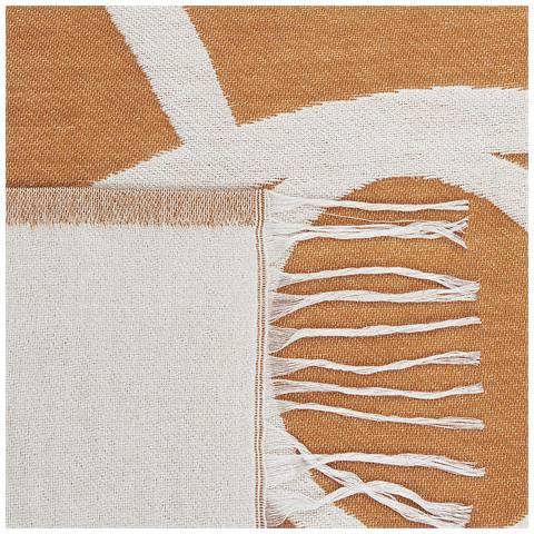 Coperta Palhi Tessuto 130 X 170 Cm Arancione - Foto 2
